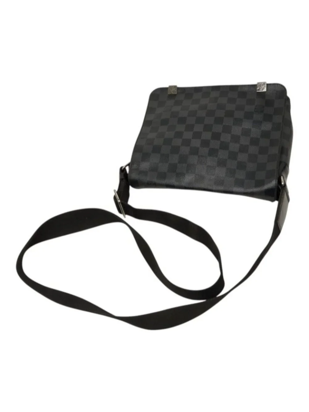 Louis Vuitton Damier Graphite District PM NM Crossbody Shoulder Bag Black